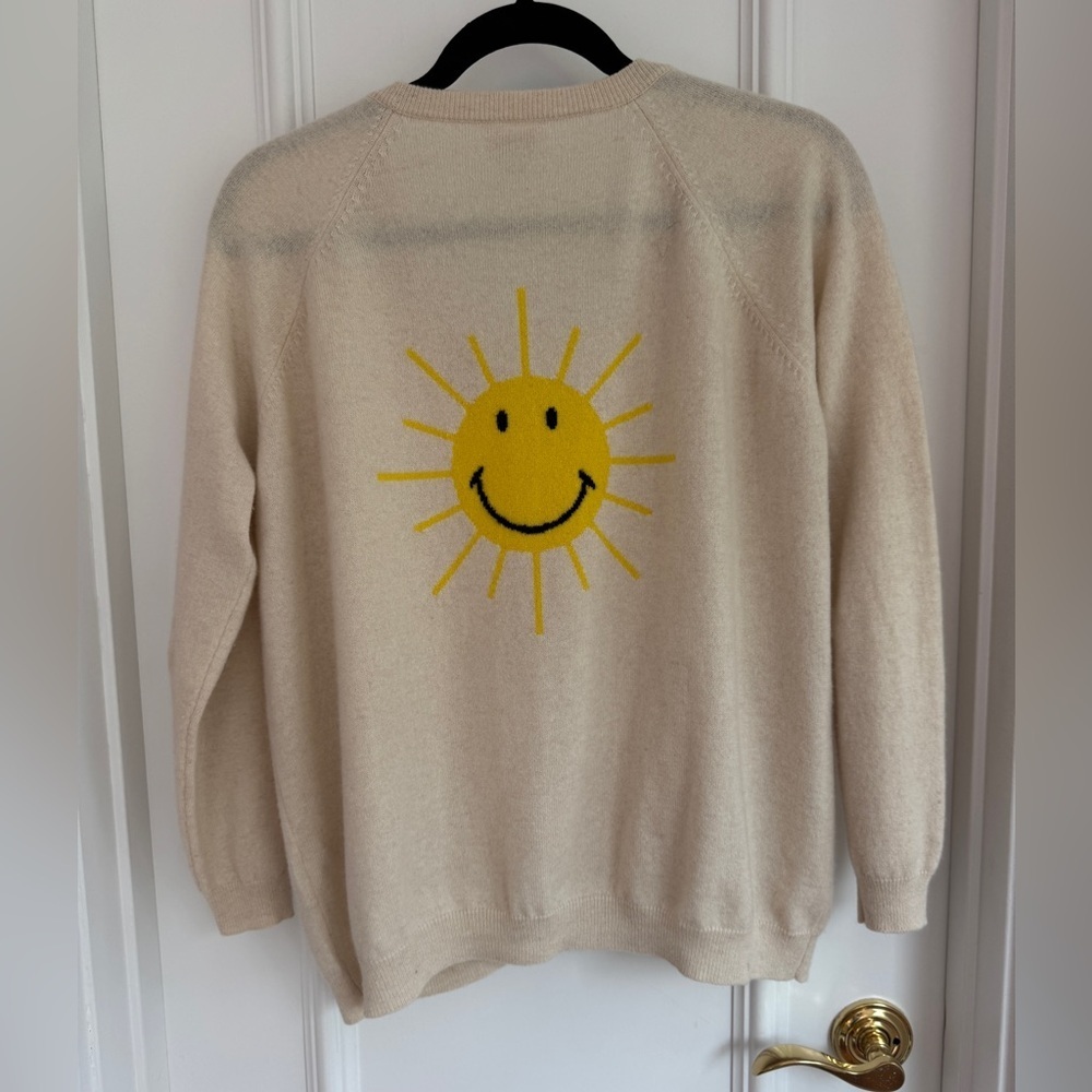 JUMPER 1234- Pearl Smiley Sunshine Cardigan - Size 2 - Picture 5 of 6